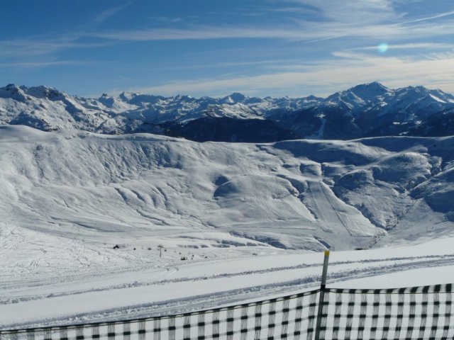 Piste Borlat vue du Mont Vores